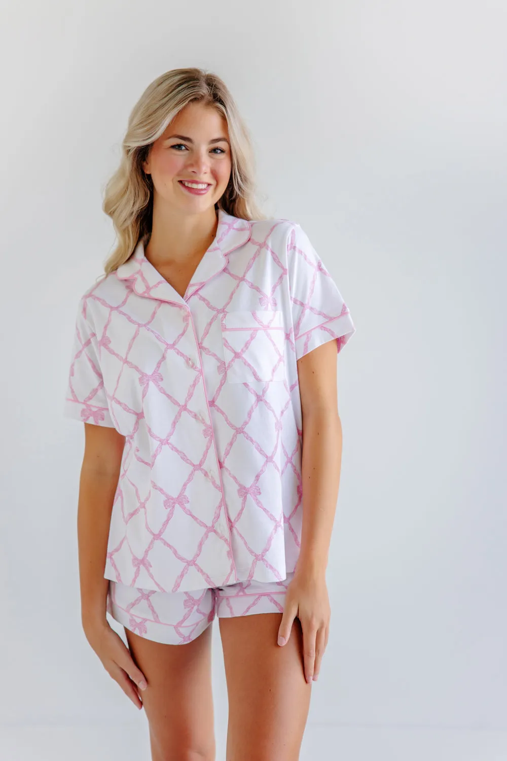 Let Me Lounge Shorts (Women) - Belle Meade Bow