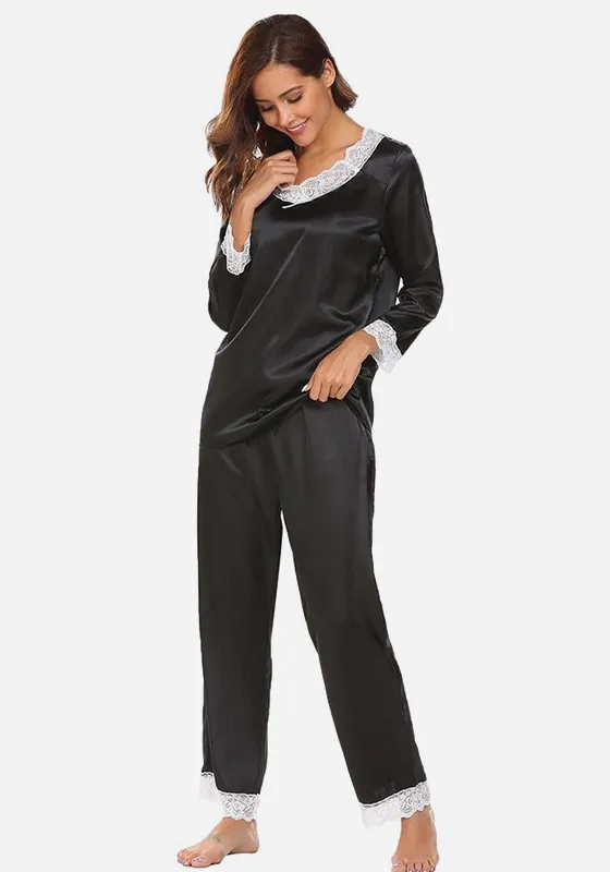 Liegia Lace Patchwork Pajamas