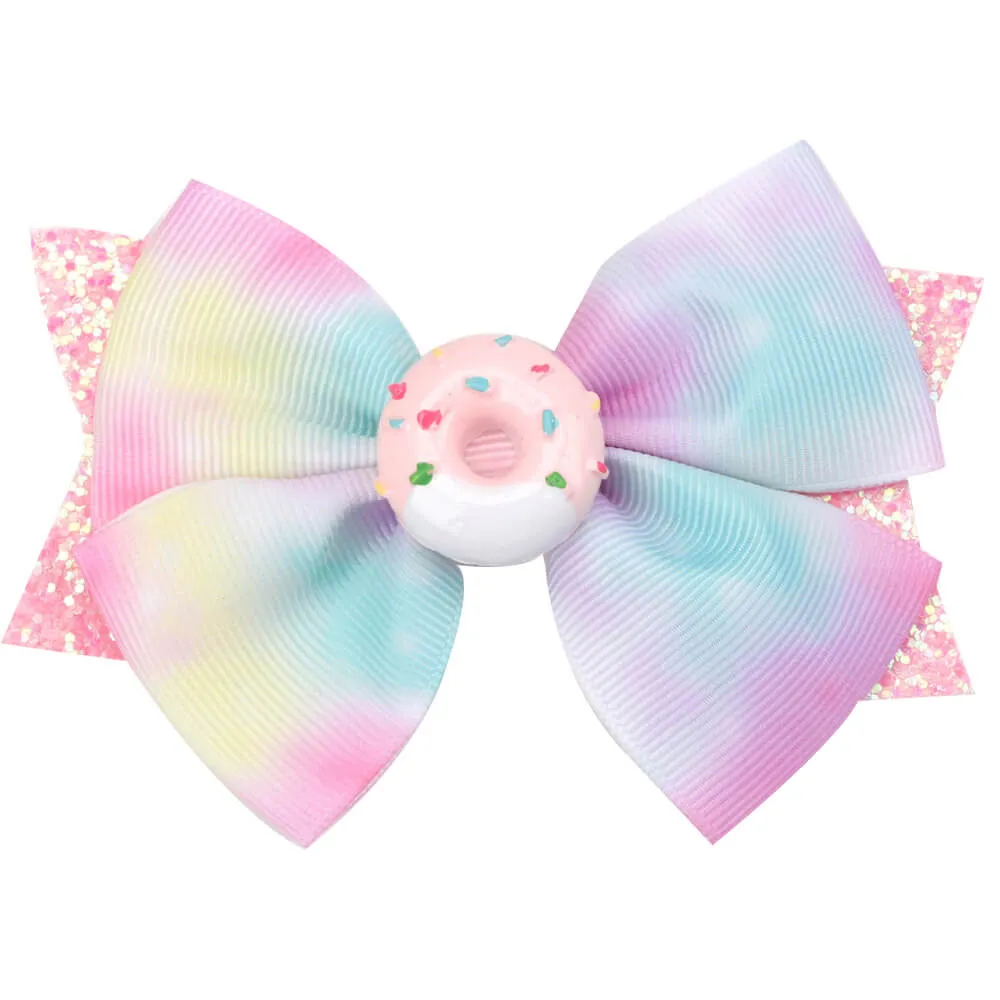 Little Donut Girl Hair Bows