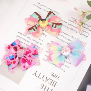 Little Donut Girl Hair Bows