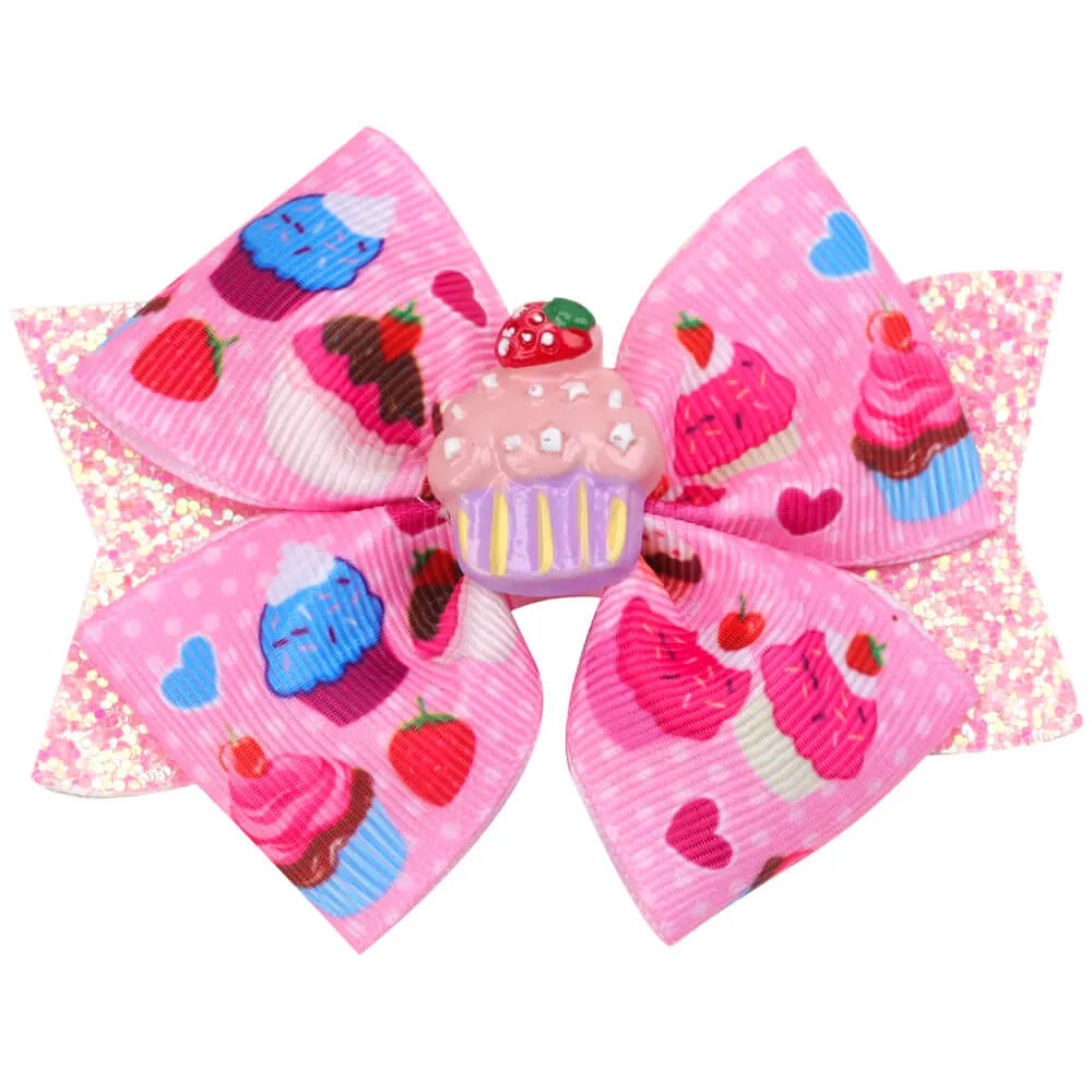 Little Donut Girl Hair Bows
