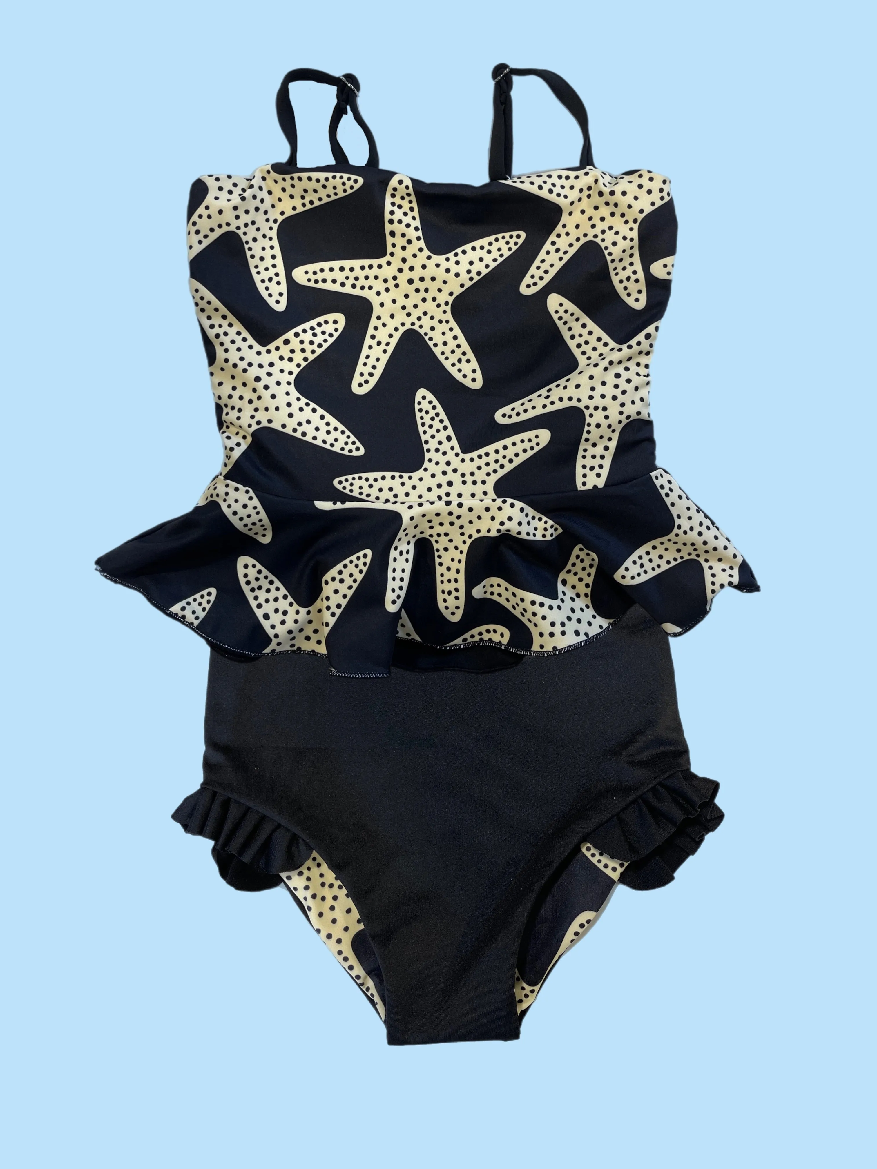 Little Girls Ava - Starfish Reversible Tankini - $38