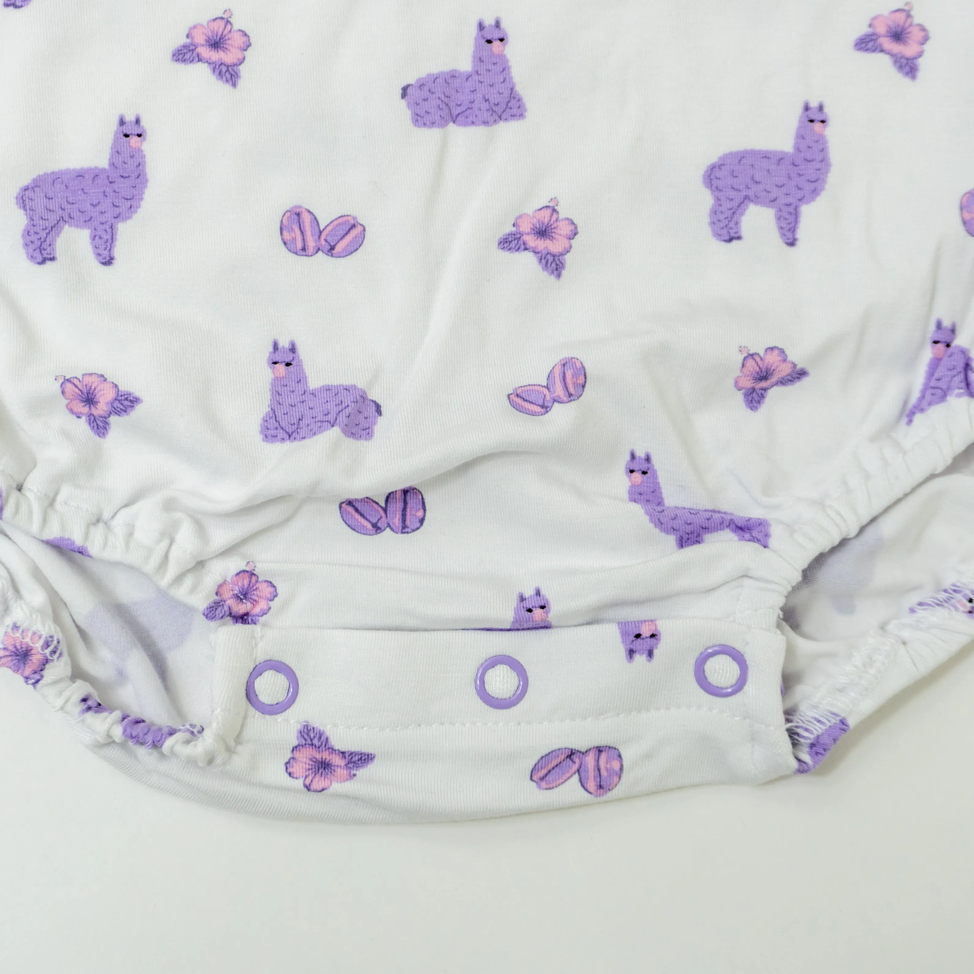 Llama | Short Sleeve Bubble Romper