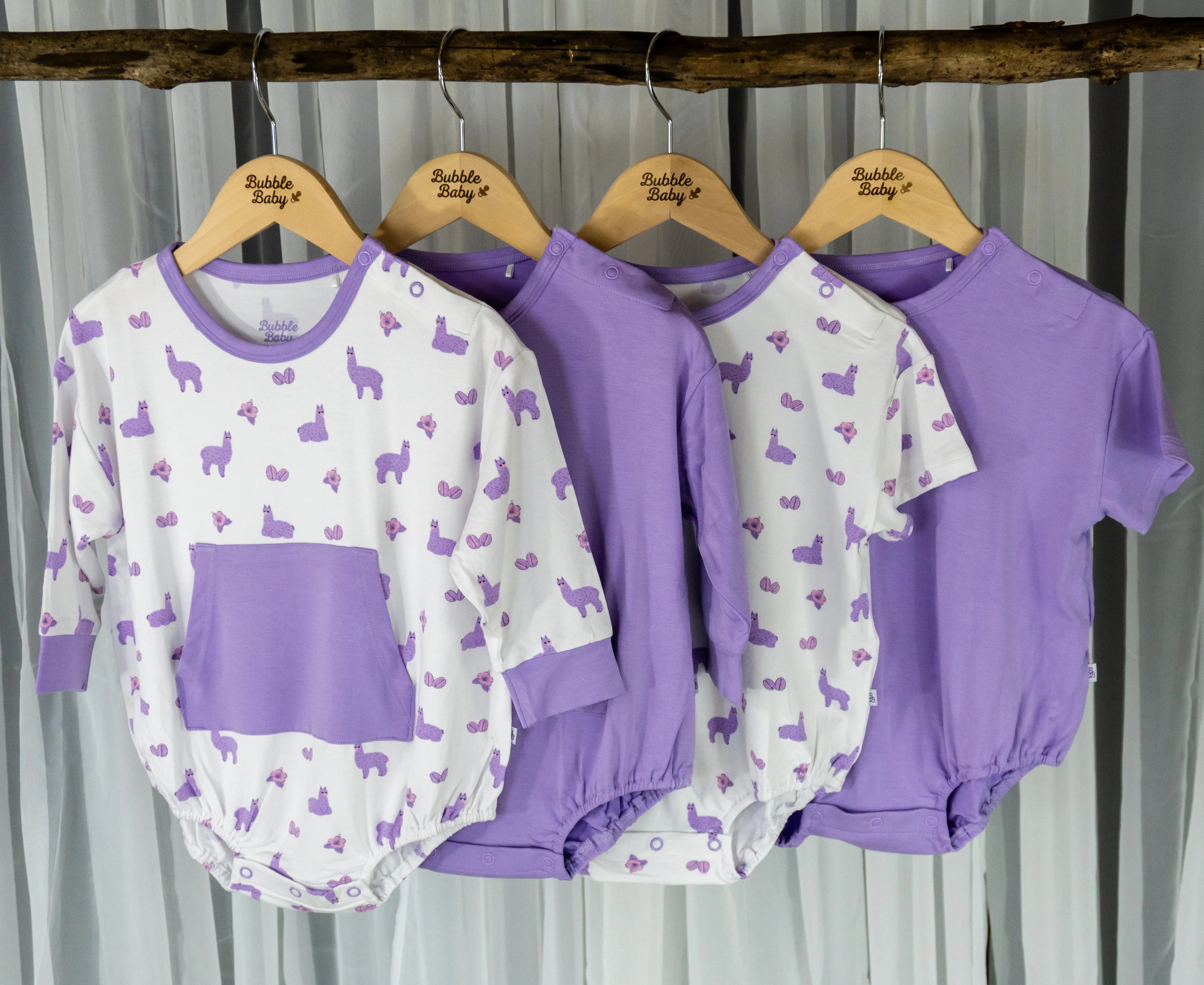 Llama | Short Sleeve Bubble Romper