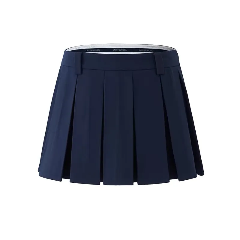 LLDC  'CUPID LOVE' Logo Embroidered Shirt & Tailored Pleated Skirt