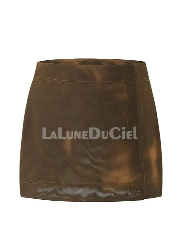 LLDC Mesh Butterfly  Corset Top & Mesh Print Mini Skirt