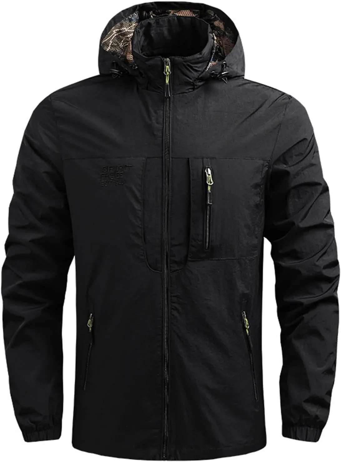 Long Rain Jackets for Men Waterproof Sports Windbreaker Men's Trench Coat Breathable Trench Coats Mens Rain Coat Fall