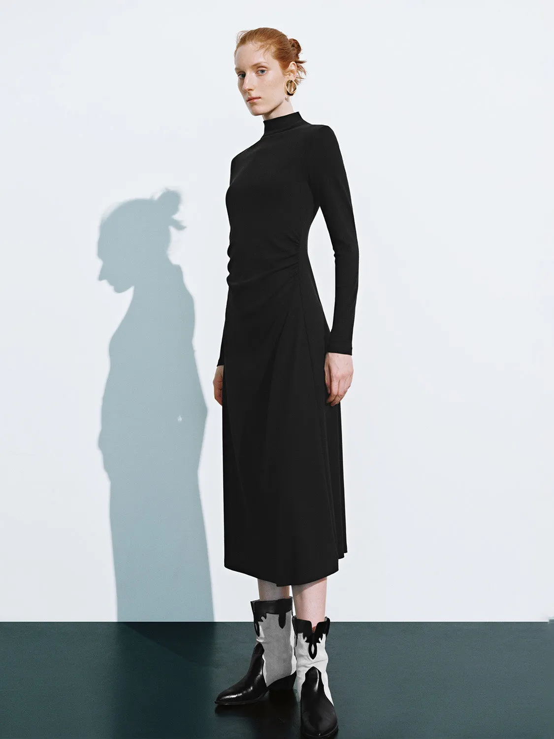 Long Sleeve A-Line Dresses