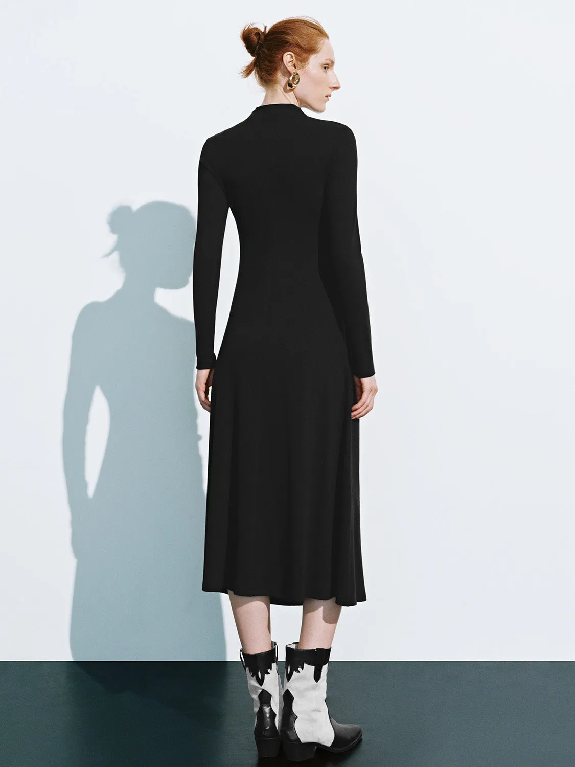 Long Sleeve A-Line Dresses