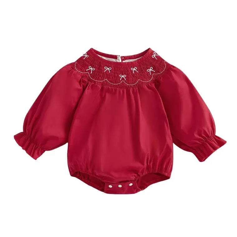 Long Sleeve Bubble Valentine's Day Romper