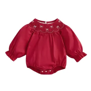 Long Sleeve Bubble Valentine's Day Romper
