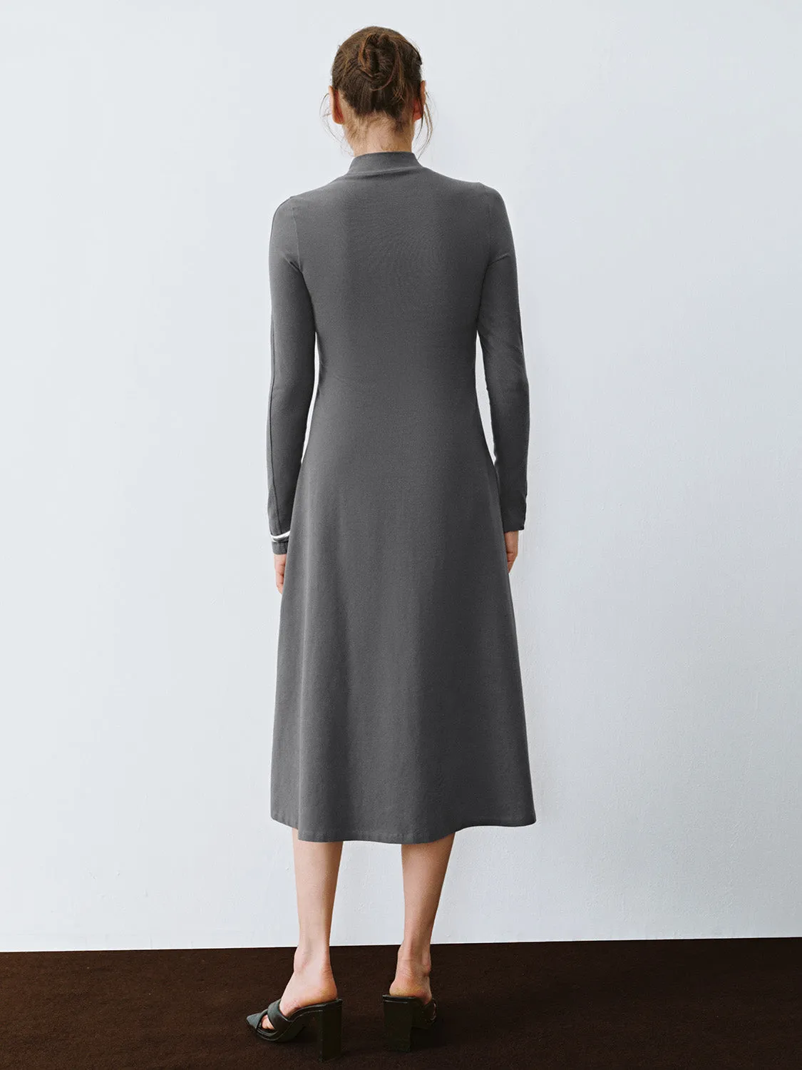 Long Sleeve Skinny A-Line Dresses