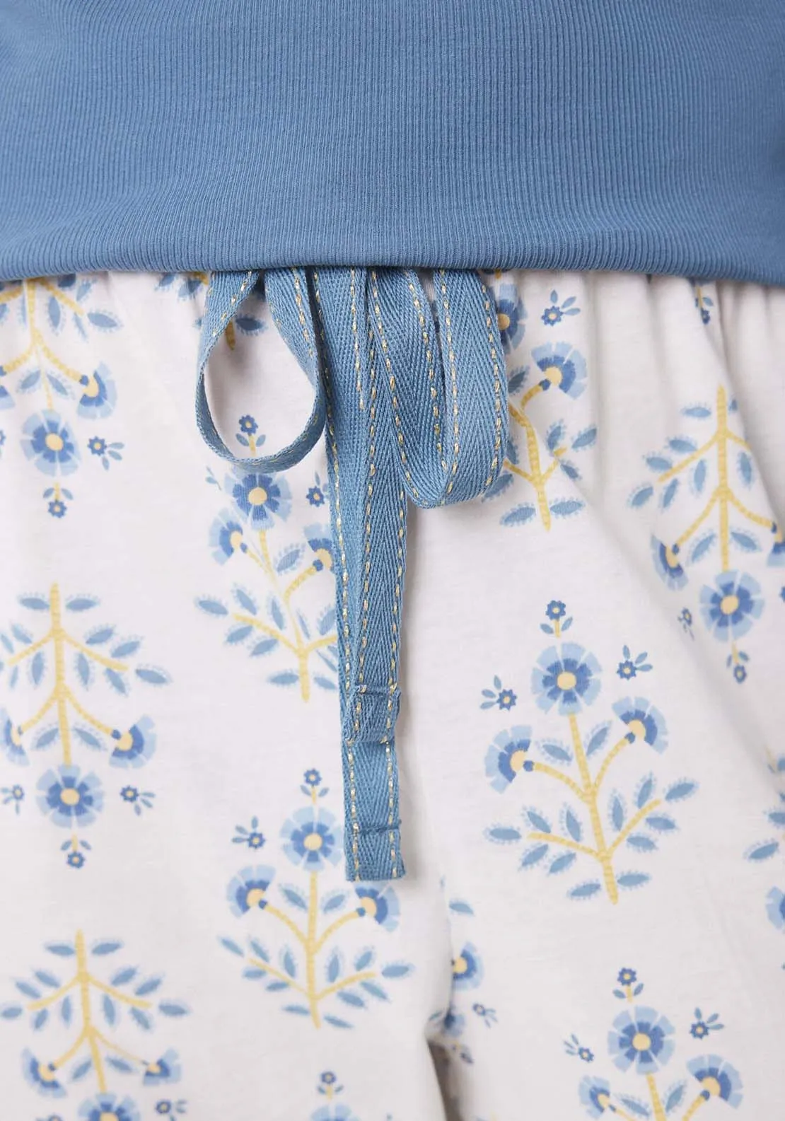 Long Sleeves Long Pant Pyjama - Blue