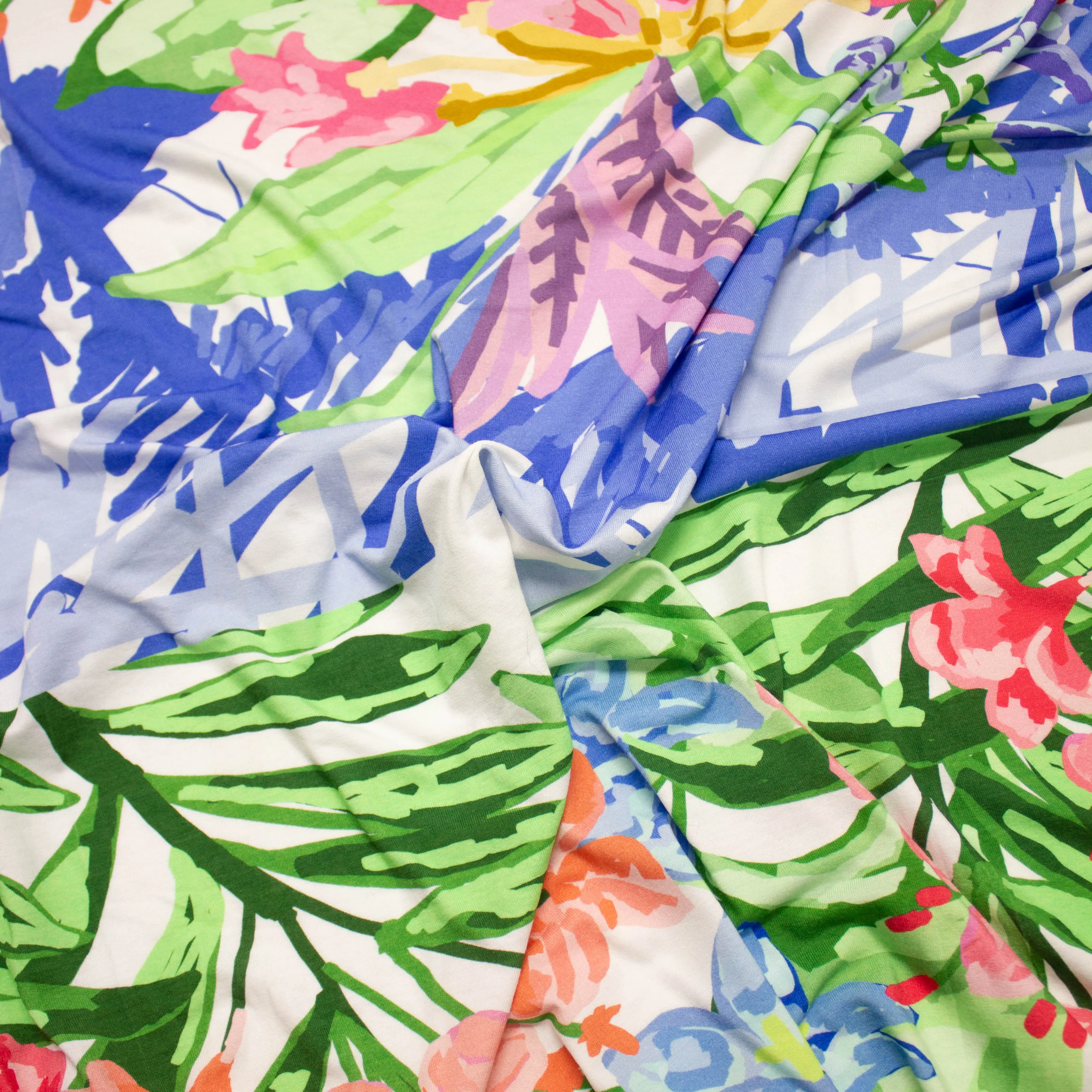 Lora Floral Cotton Jersey PANEL 90CM