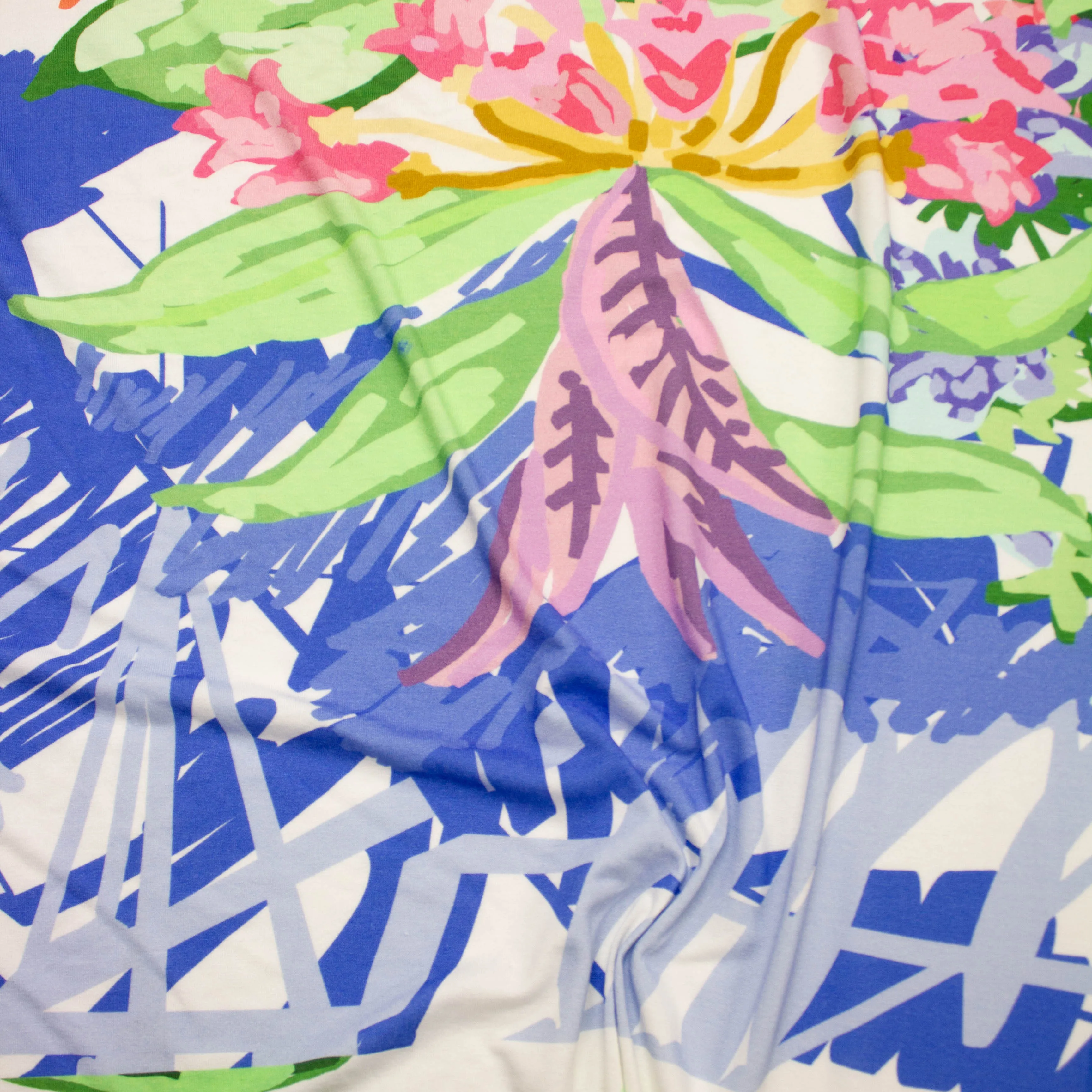 Lora Floral Cotton Jersey PANEL 90CM