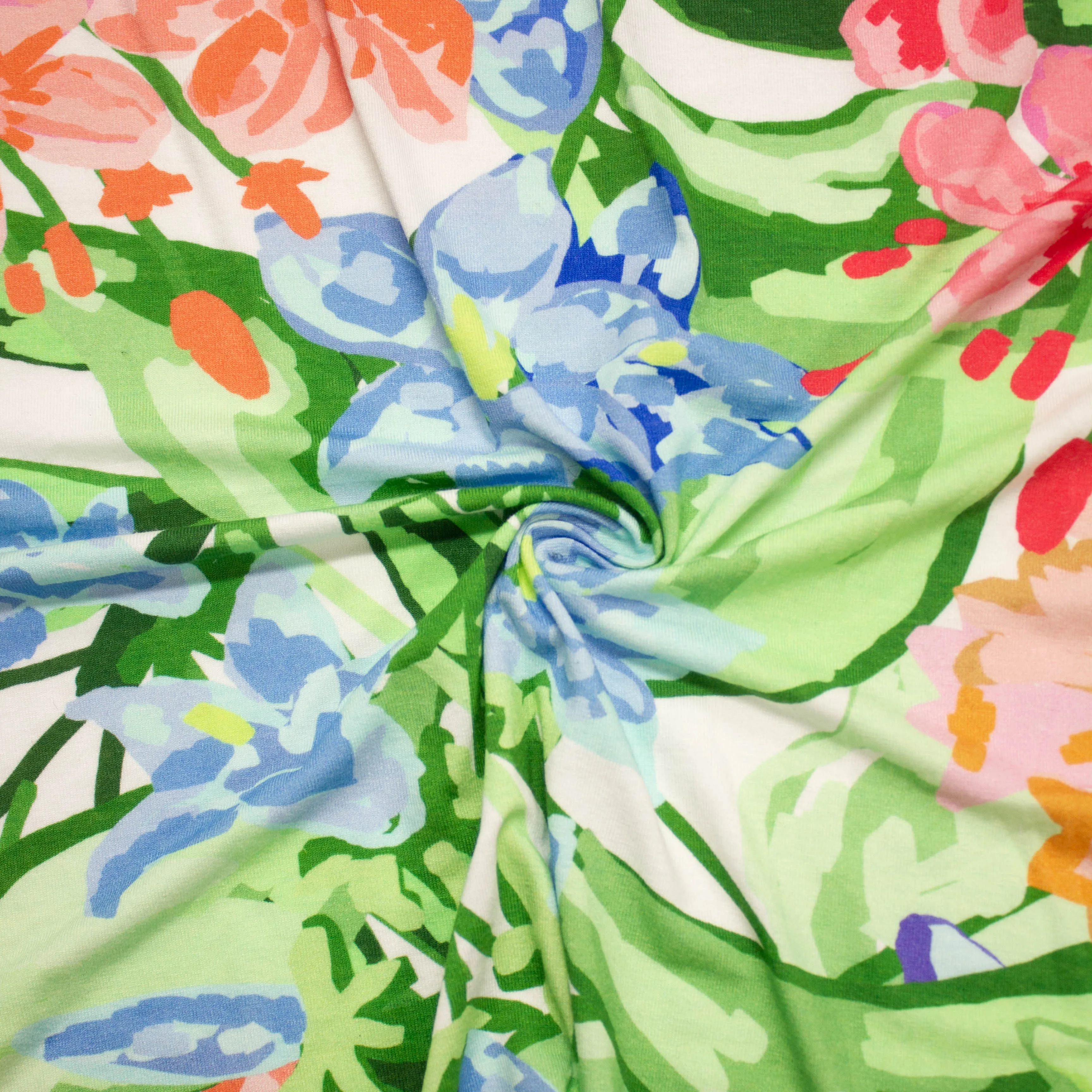 Lora Floral Cotton Jersey PANEL 90CM