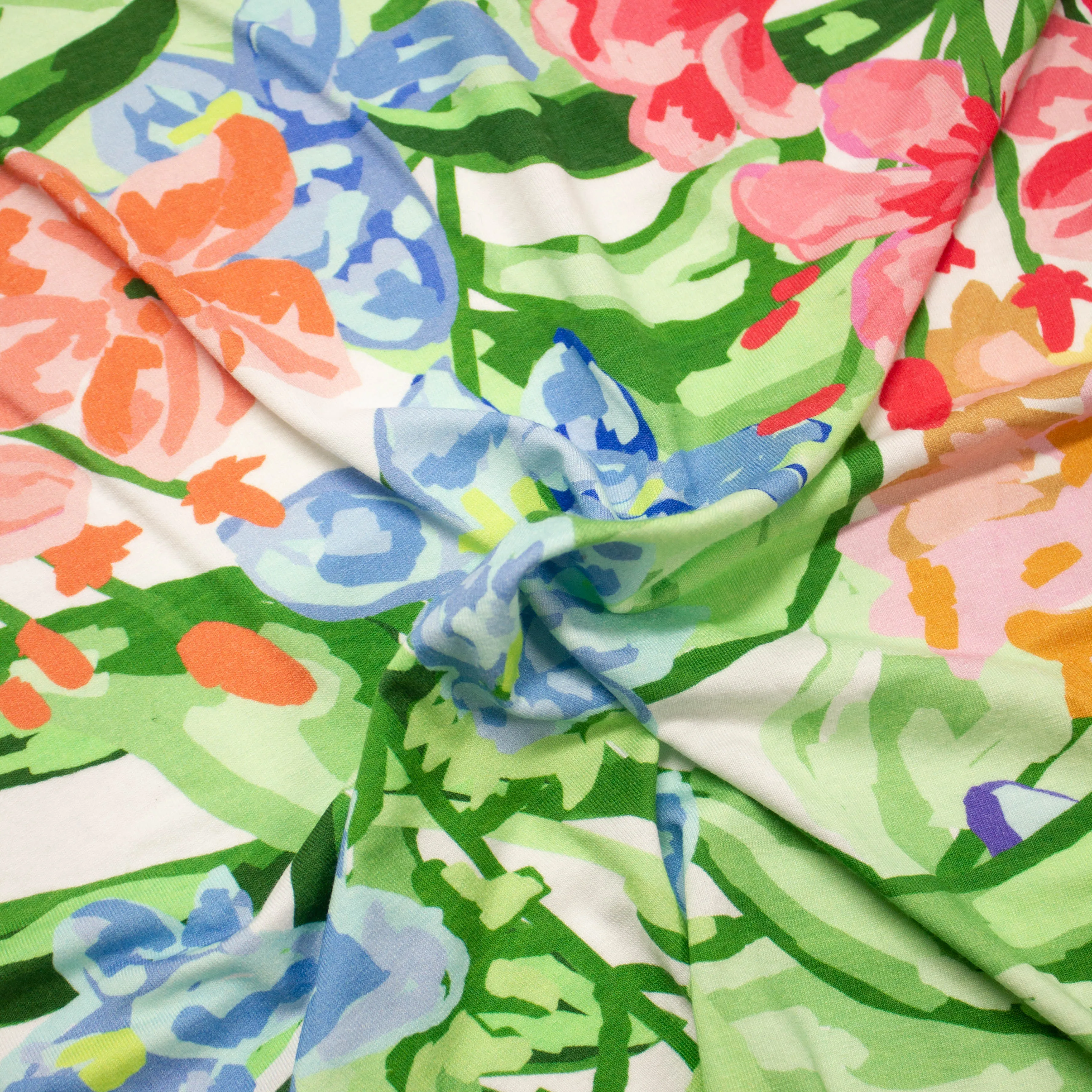 Lora Floral Cotton Jersey PANEL 90CM