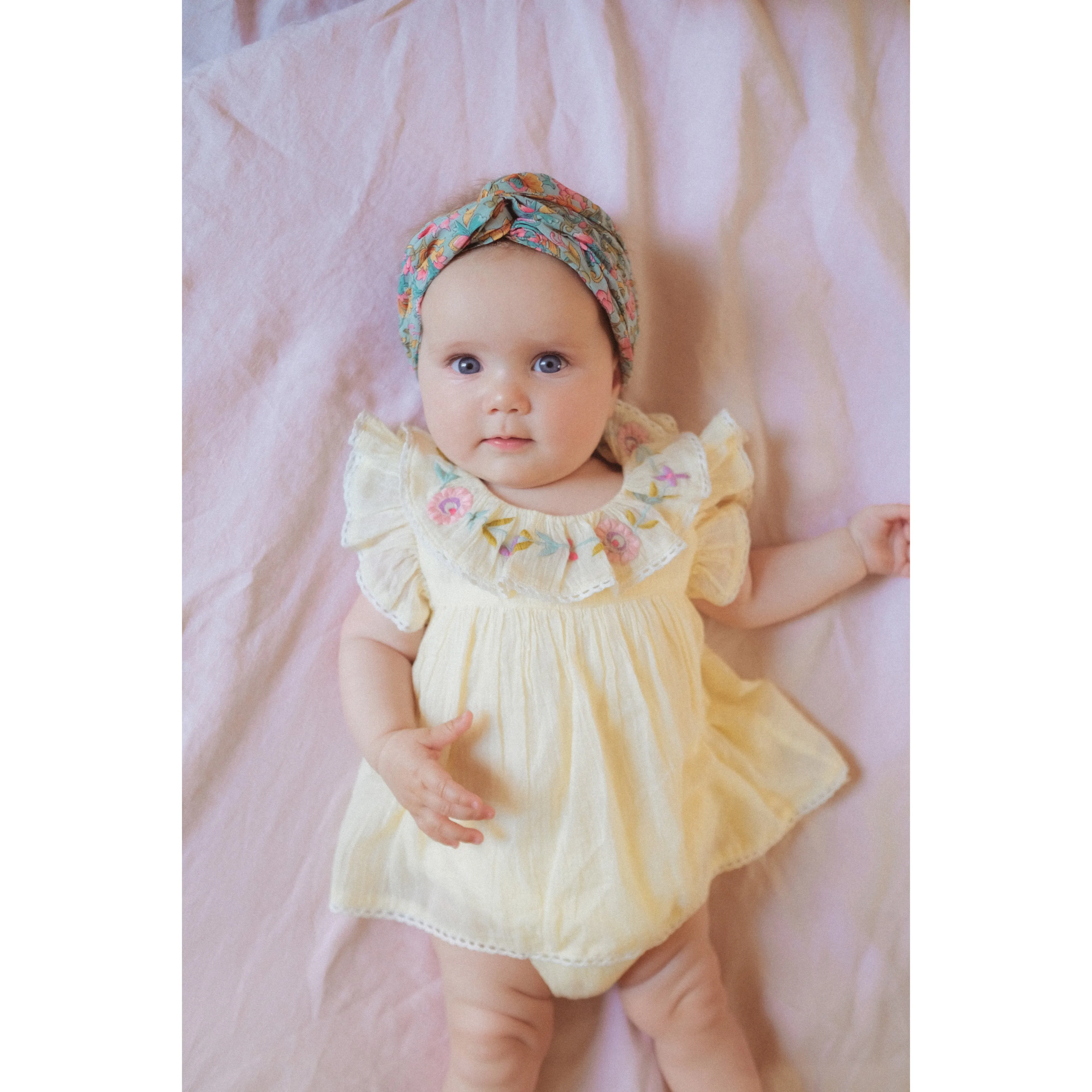 Louise Misha Rompers Anusha Single Gauze Yellow