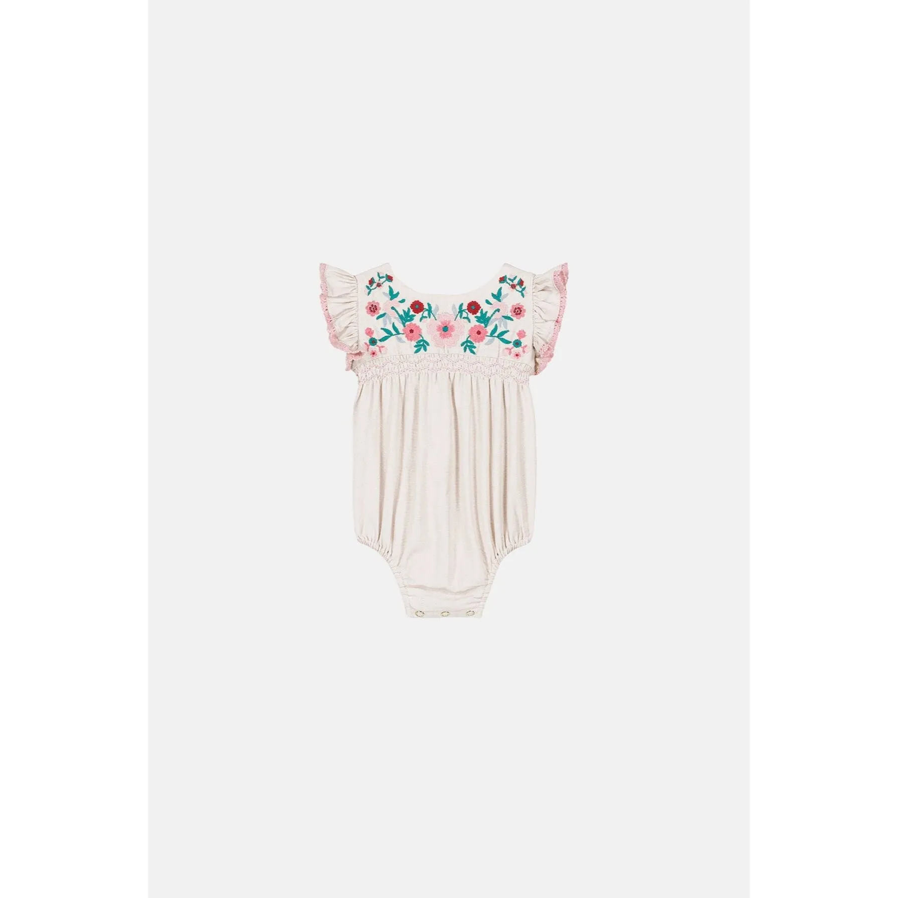 Louise Misha Rompers Nusha - Cotton Linen - Cream