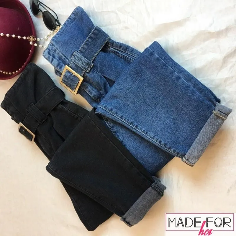 Madhurima Tuli In Our Ruby High Waisted Belted Denim