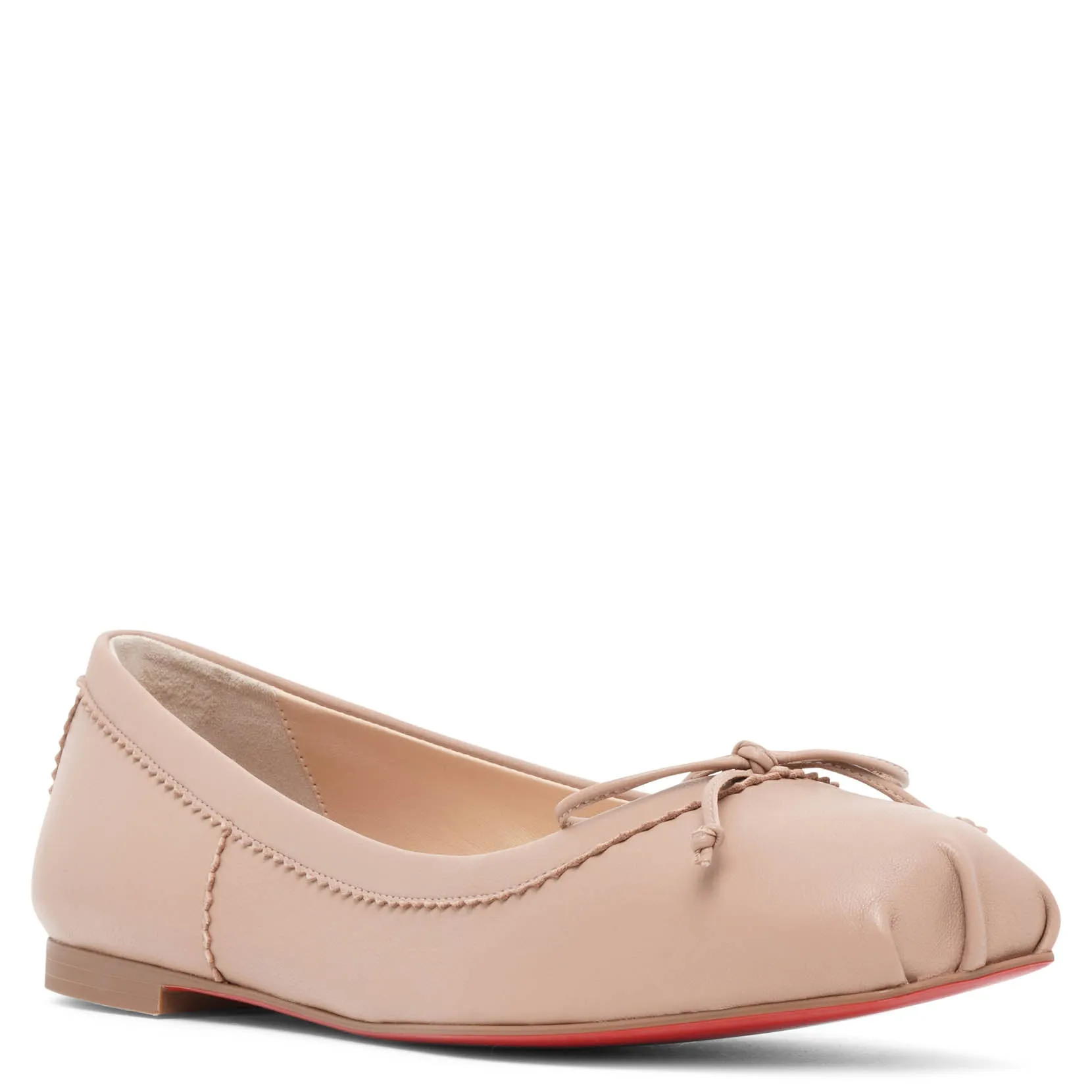 Mamadrague beige leather flats