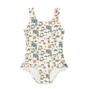 Manatee One-Piece Girls Swimsuit