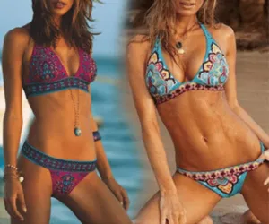 Mandala Print Bikini Set