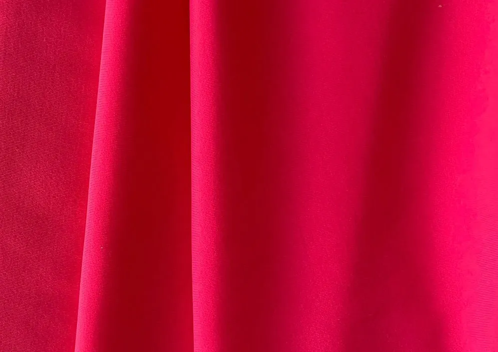 Matte Neon Coral Nylon Swimsuit Knit
