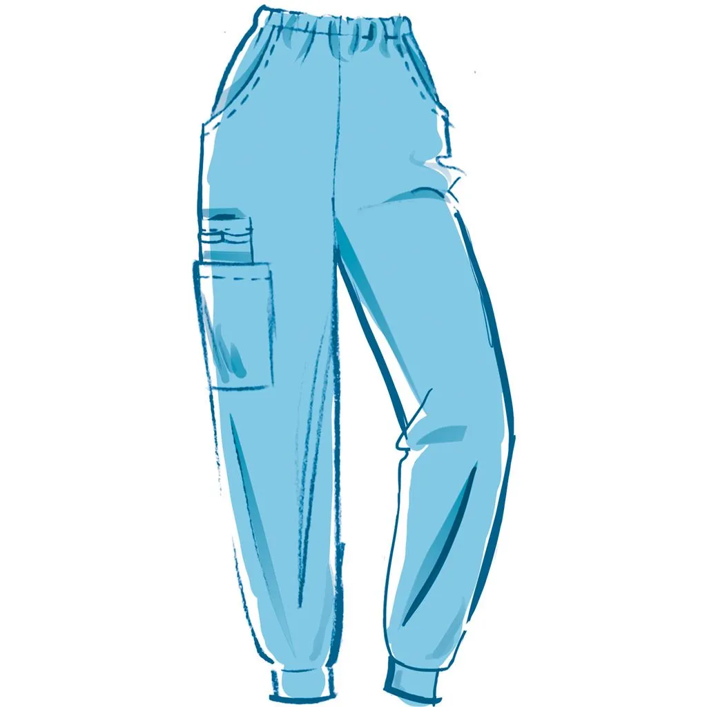 McCall's Pattern M8421 Misses' Knit Scrub Tops, Pants, Jogger and Cap