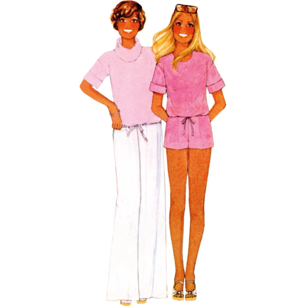 McCall's Pattern M8493 Misses' Knit Tops, Skirt, Pants and Shorts