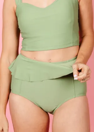 Meadow Green | Peplum Bottoms