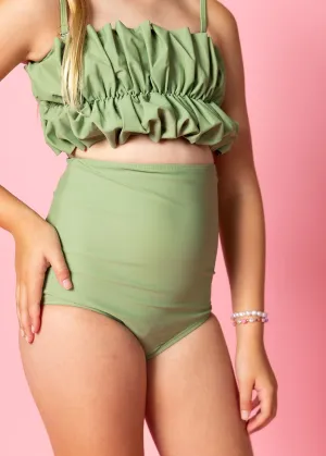 Meadow Green | Youth High-Waisted Bottoms