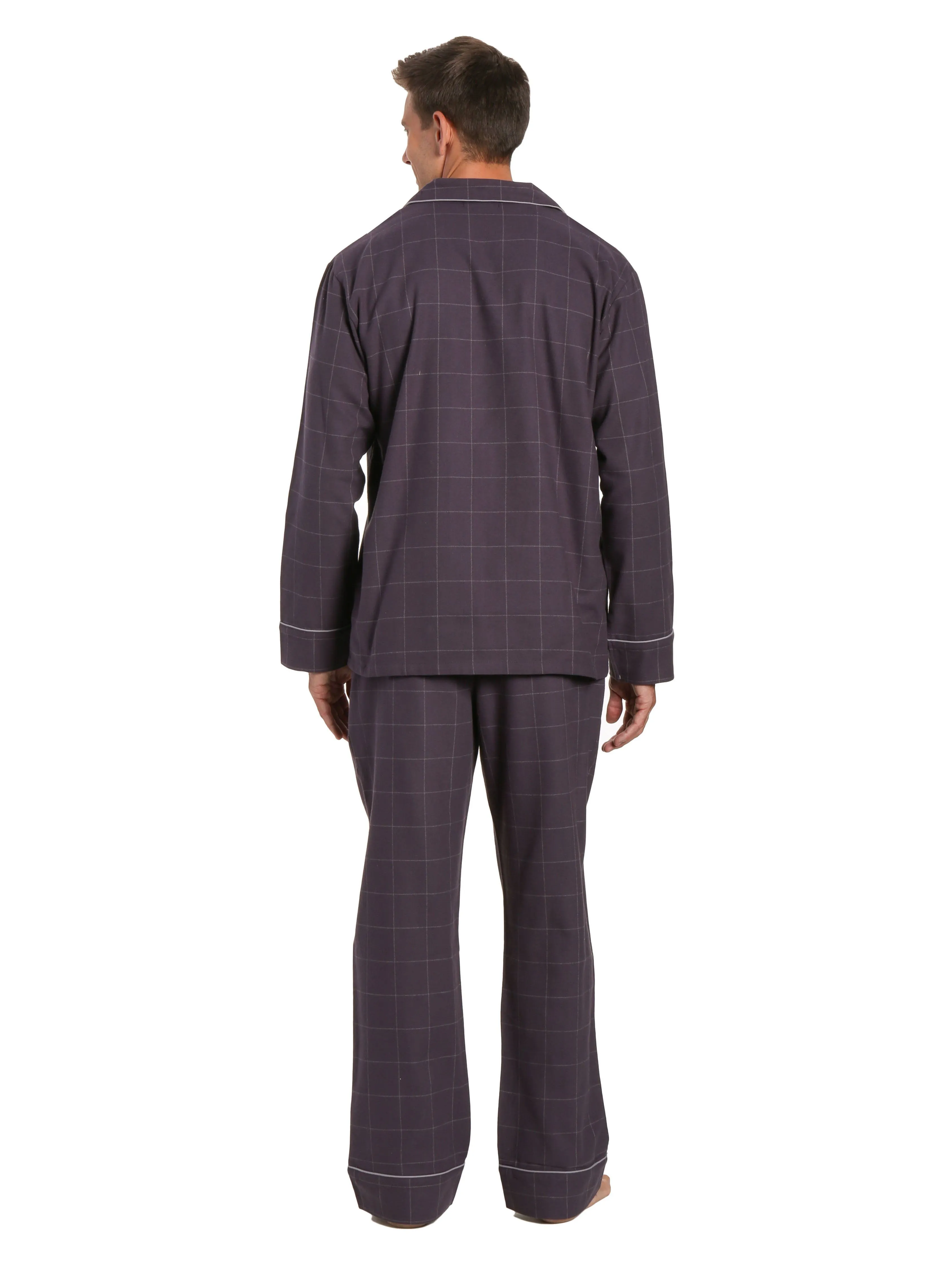 Mens 100% Cotton Flannel Pajama Set