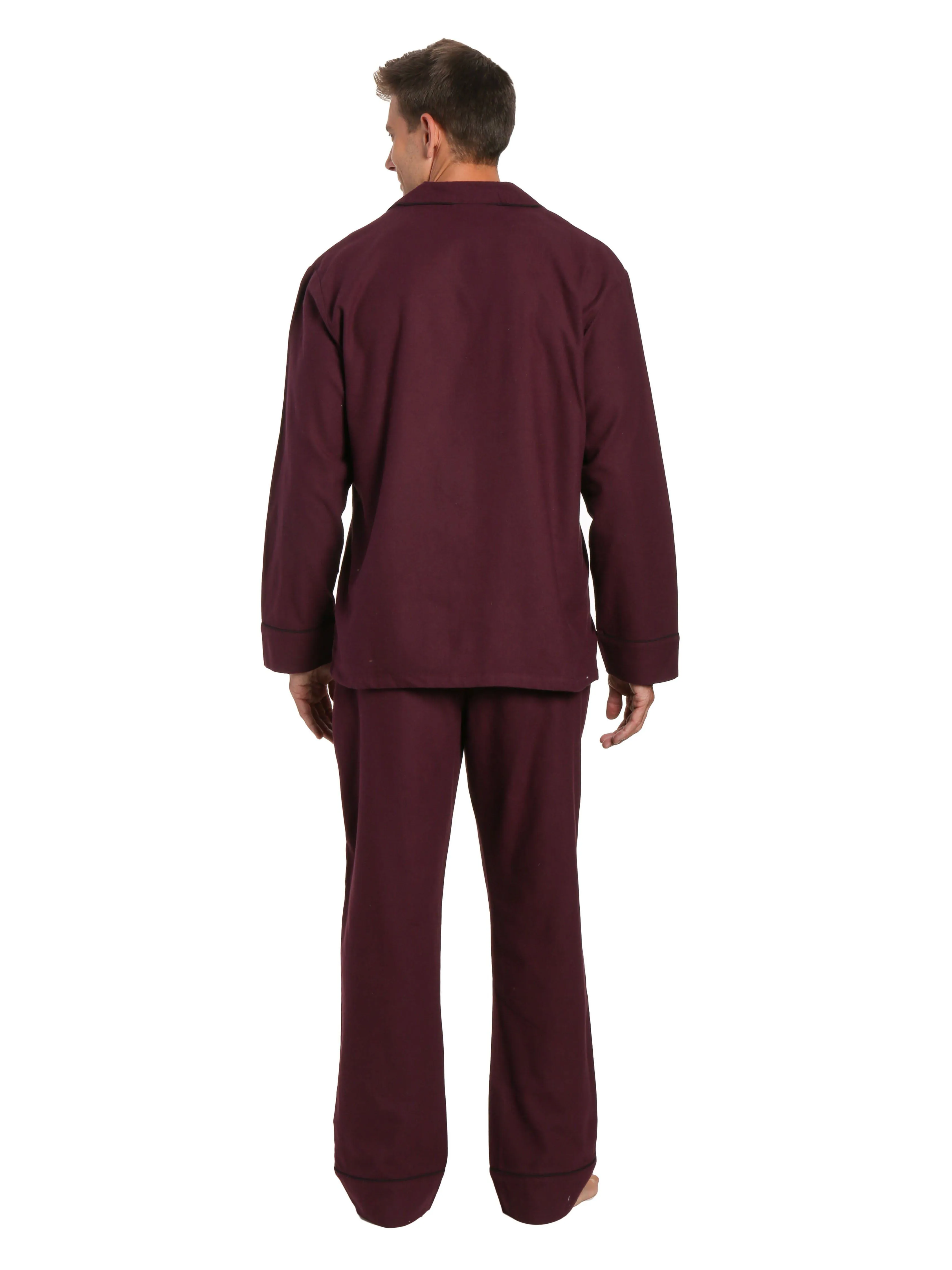 Mens 100% Cotton Flannel Pajama Set