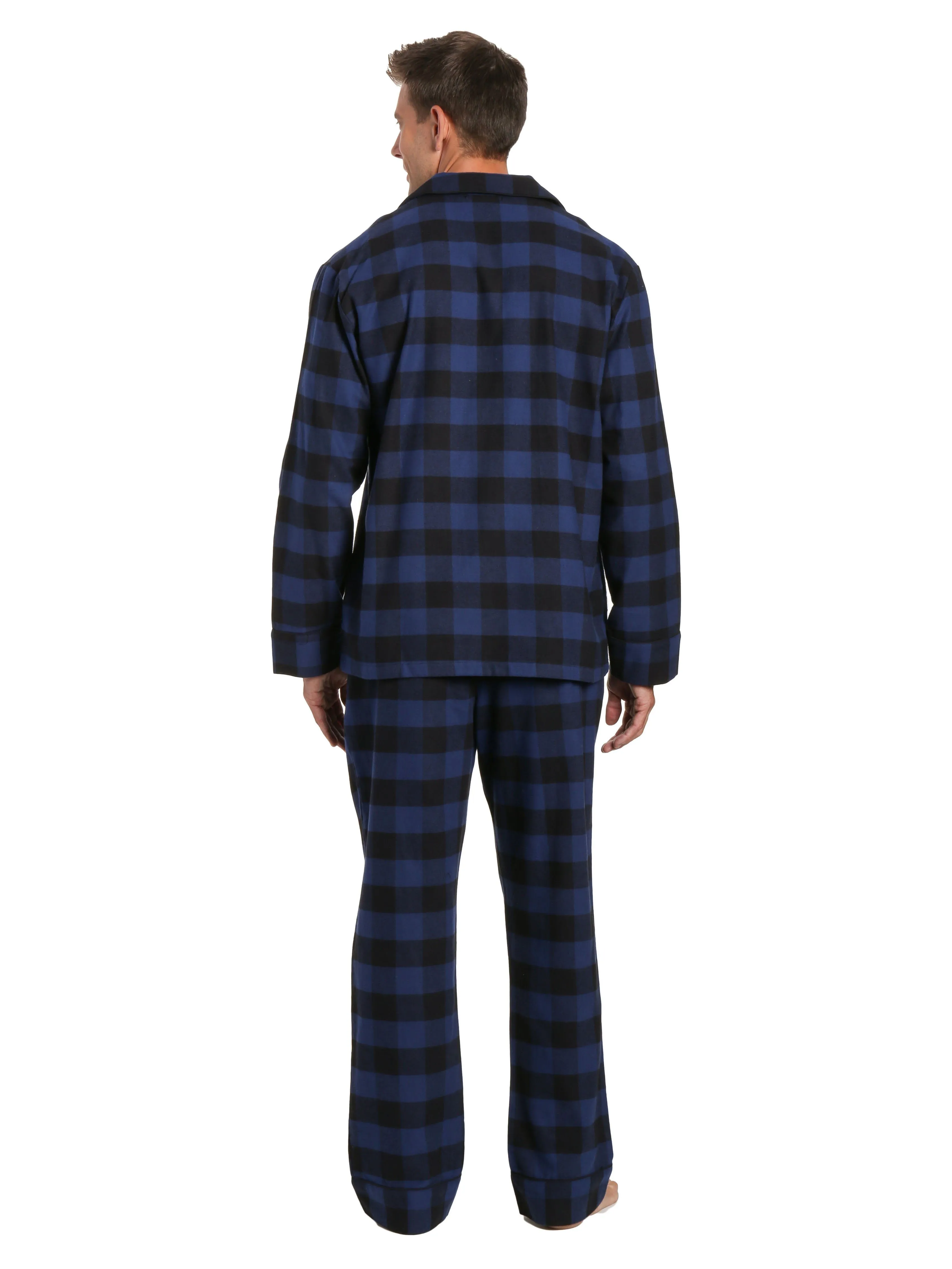 Mens 100% Cotton Flannel Pajama Set