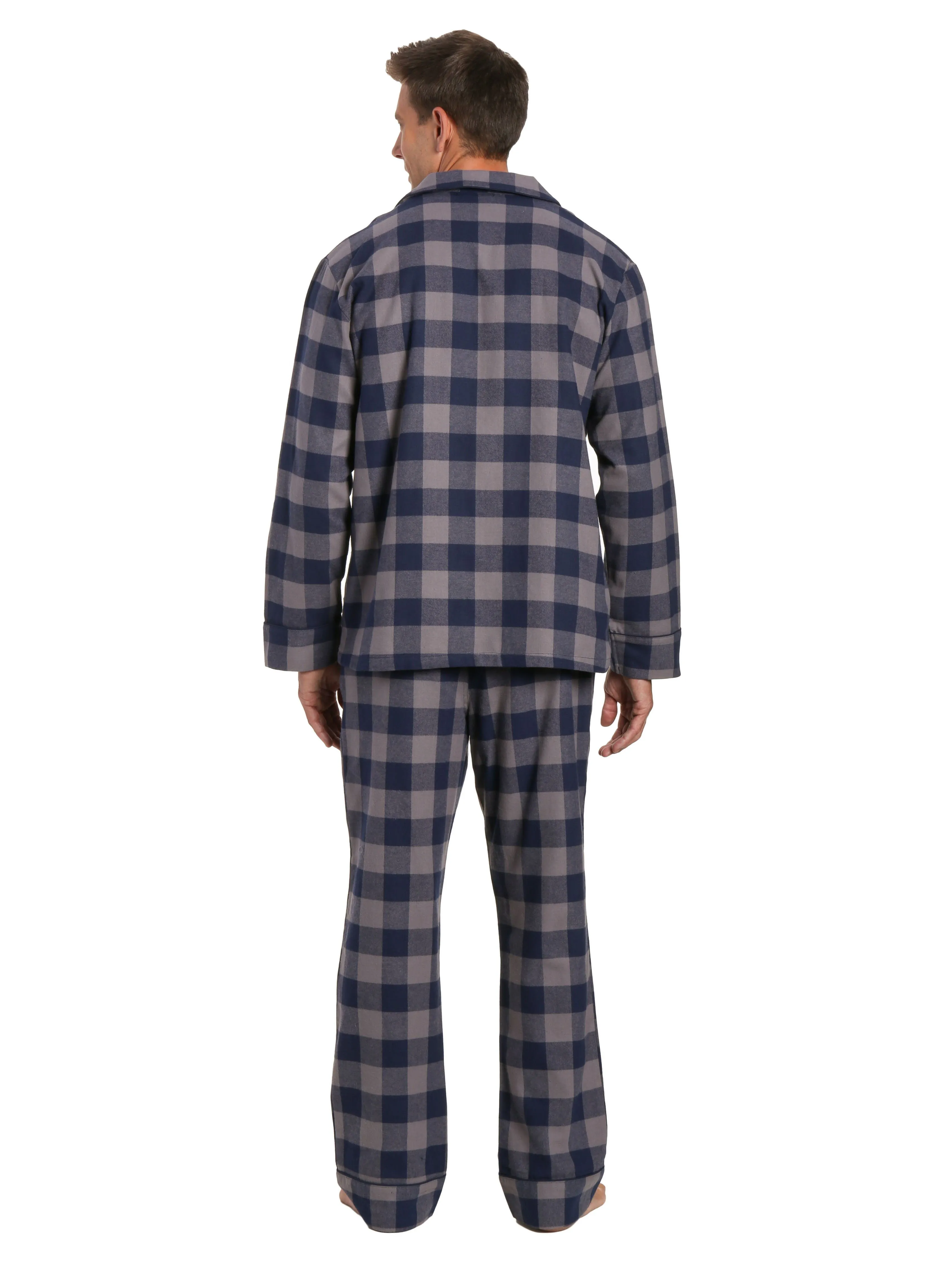 Mens 100% Cotton Flannel Pajama Set