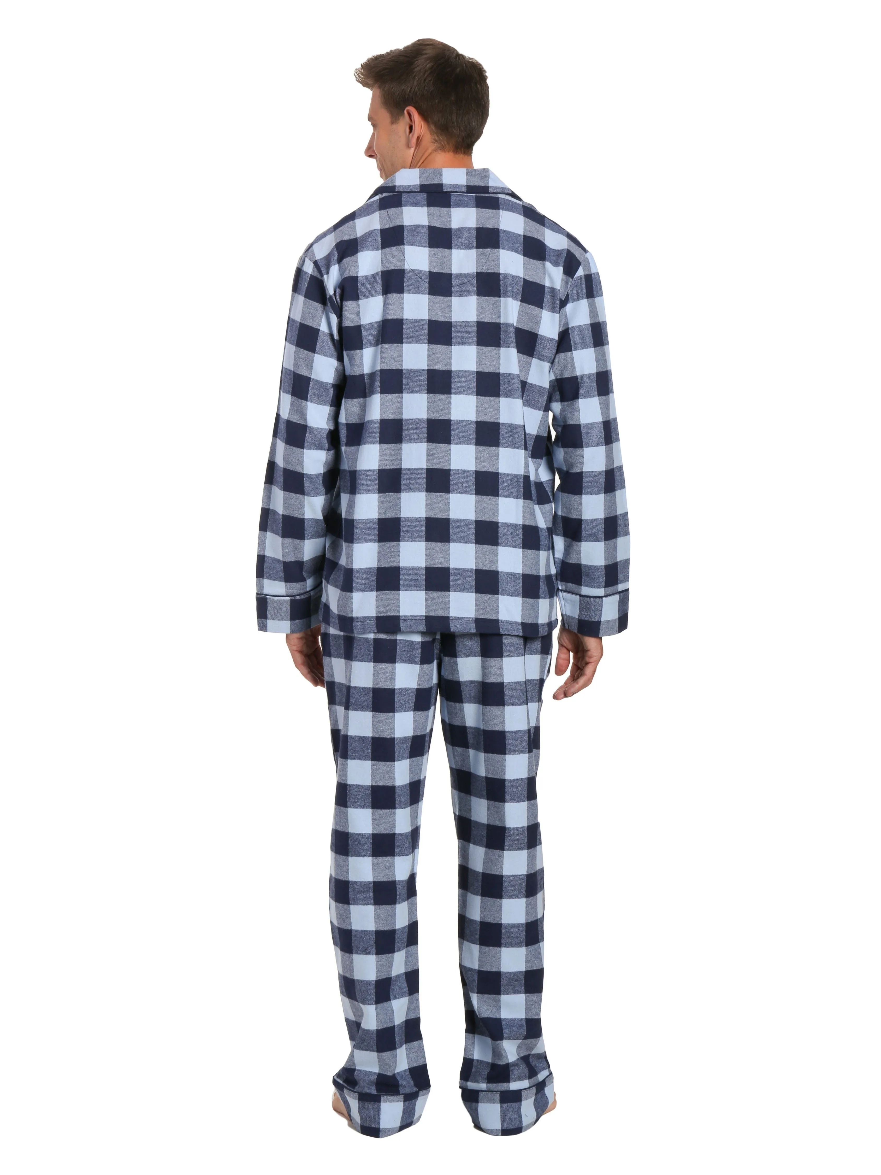 Mens 100% Cotton Flannel Pajama Set