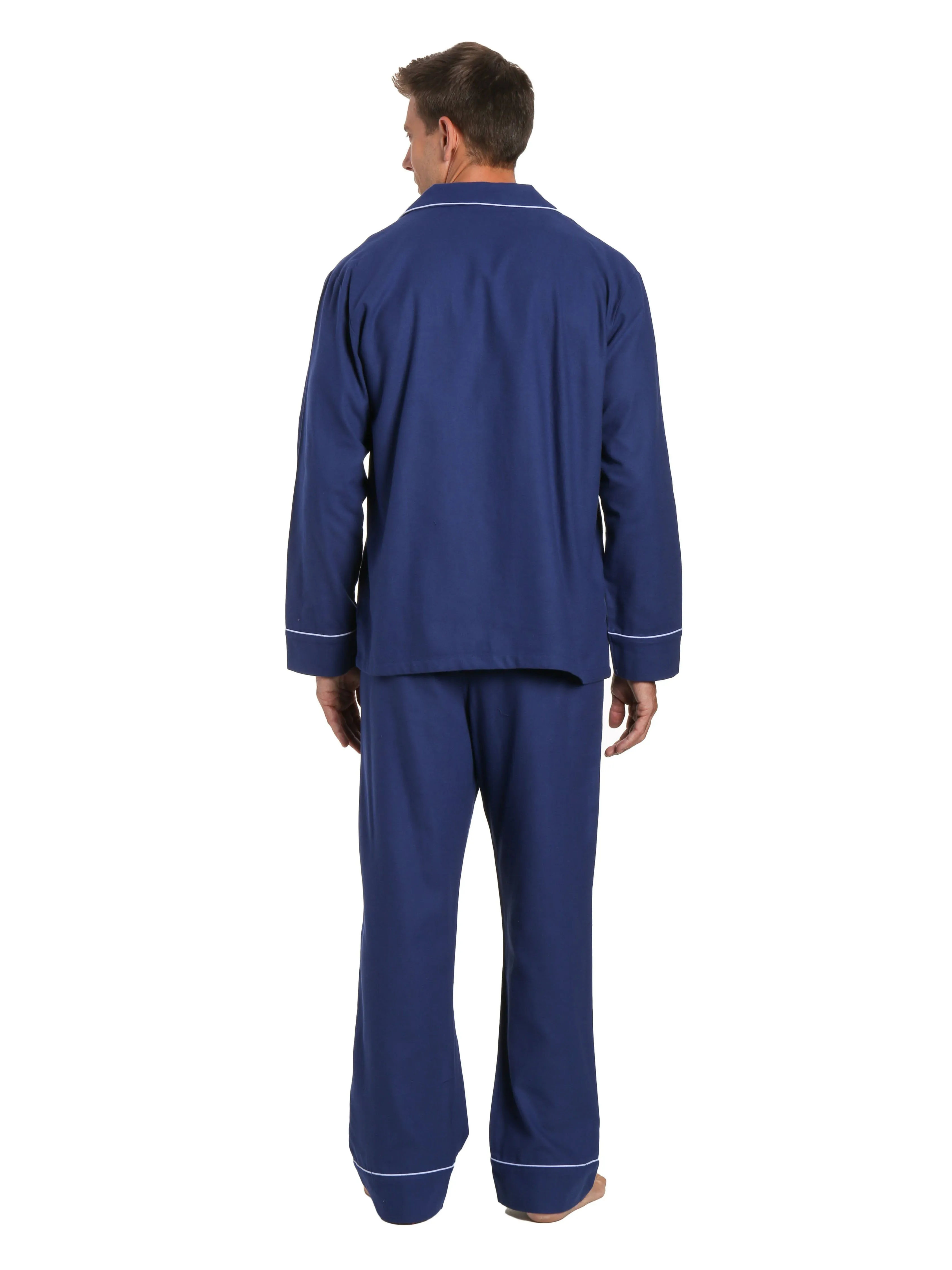Mens 100% Cotton Flannel Pajama Set
