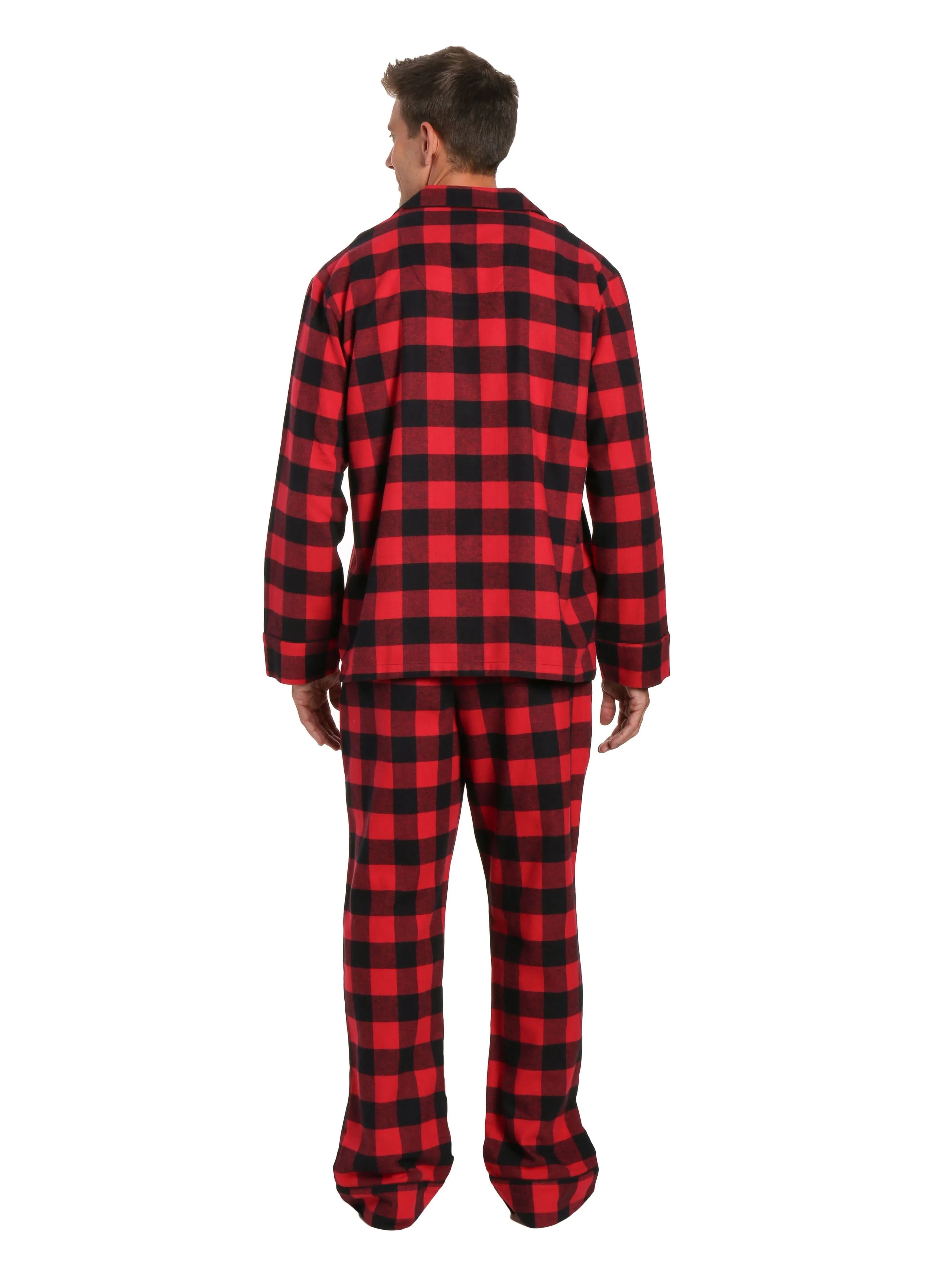Mens 100% Cotton Flannel Pajama Set