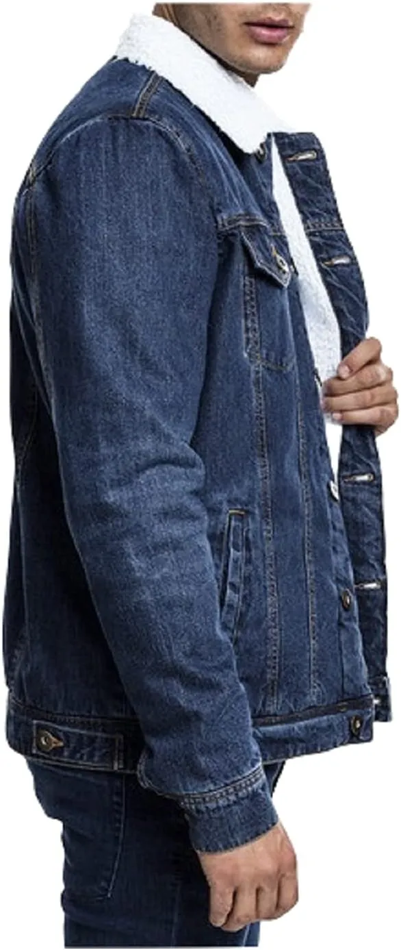 Men's Denim Jacket Trucker Classic Bomber Jackets Biker Causal Vintage Workwear