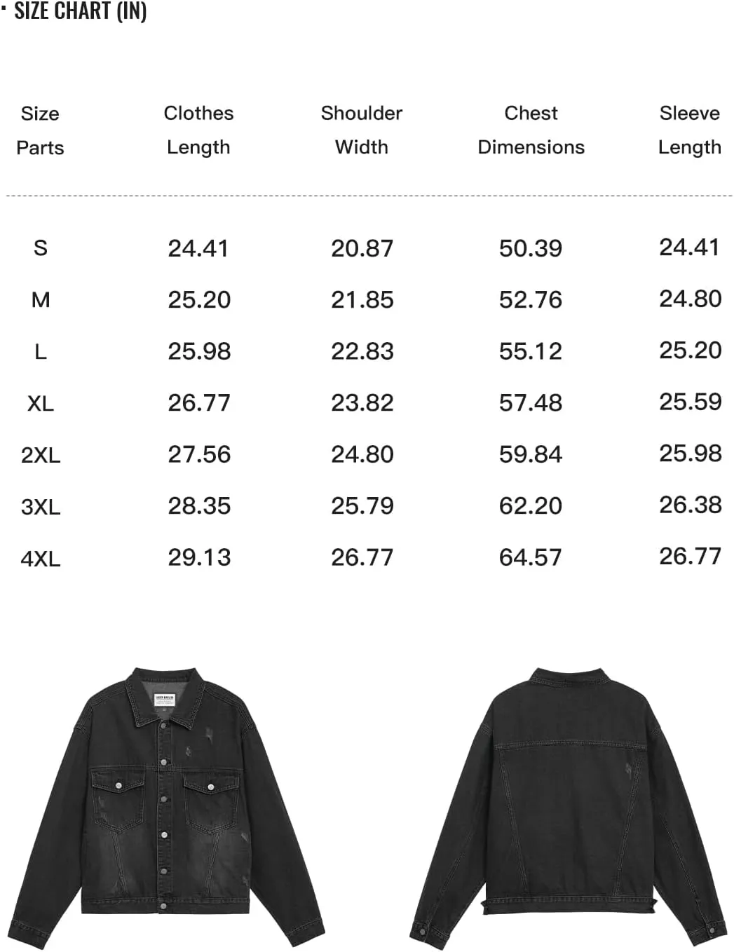 Men's Jean Jacket Fall Lightweight Casual Stylish Black Trucker Denim Jackets
