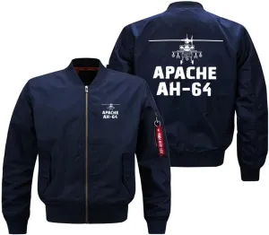 Men's Pilots Aircraft Aviator Apache AH-64 Ma1 Bomber Jackets Coat Windbreaker Lightweight