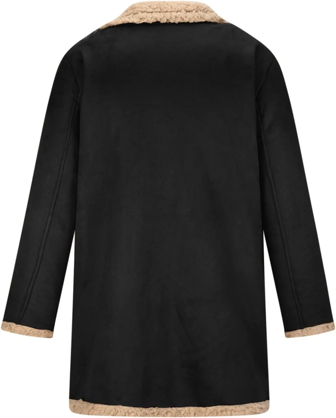 Men's Thick Fleece Leather Jacket Motorcycle Faux Leather Lined Coats Aviator Bomber Jackets Lapel Punk Outwear