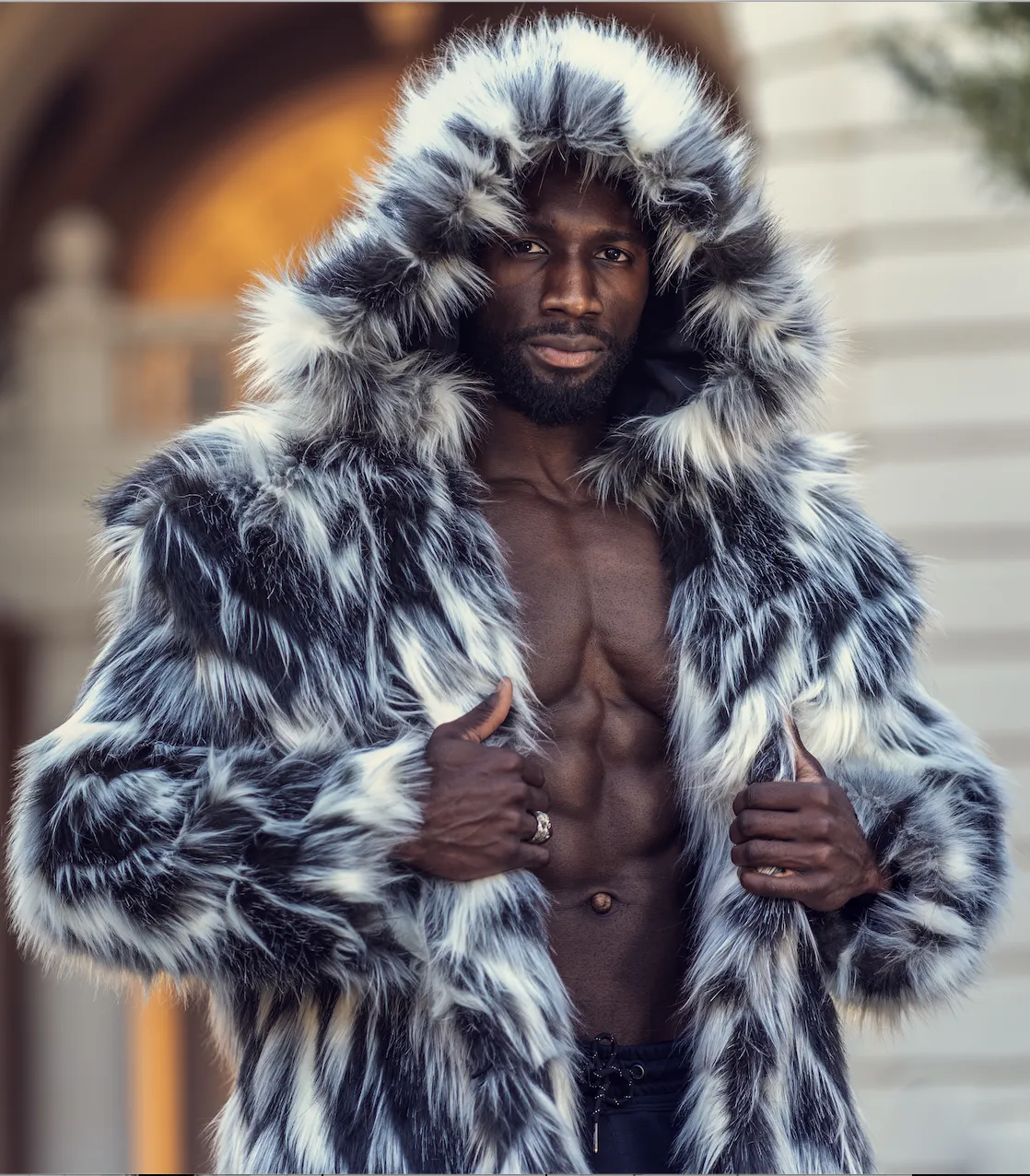 Men's Vandal Coat in "Tibetan Wolf"