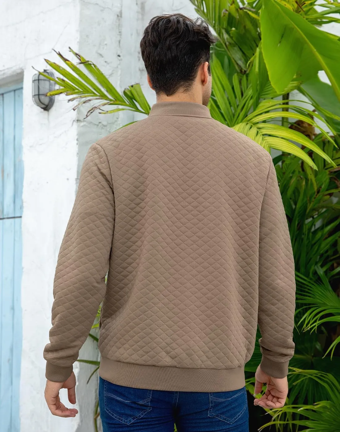 Mens Varsity Jacket Lightweight Jacket Causal Waffle Letterman Bomber Jackets