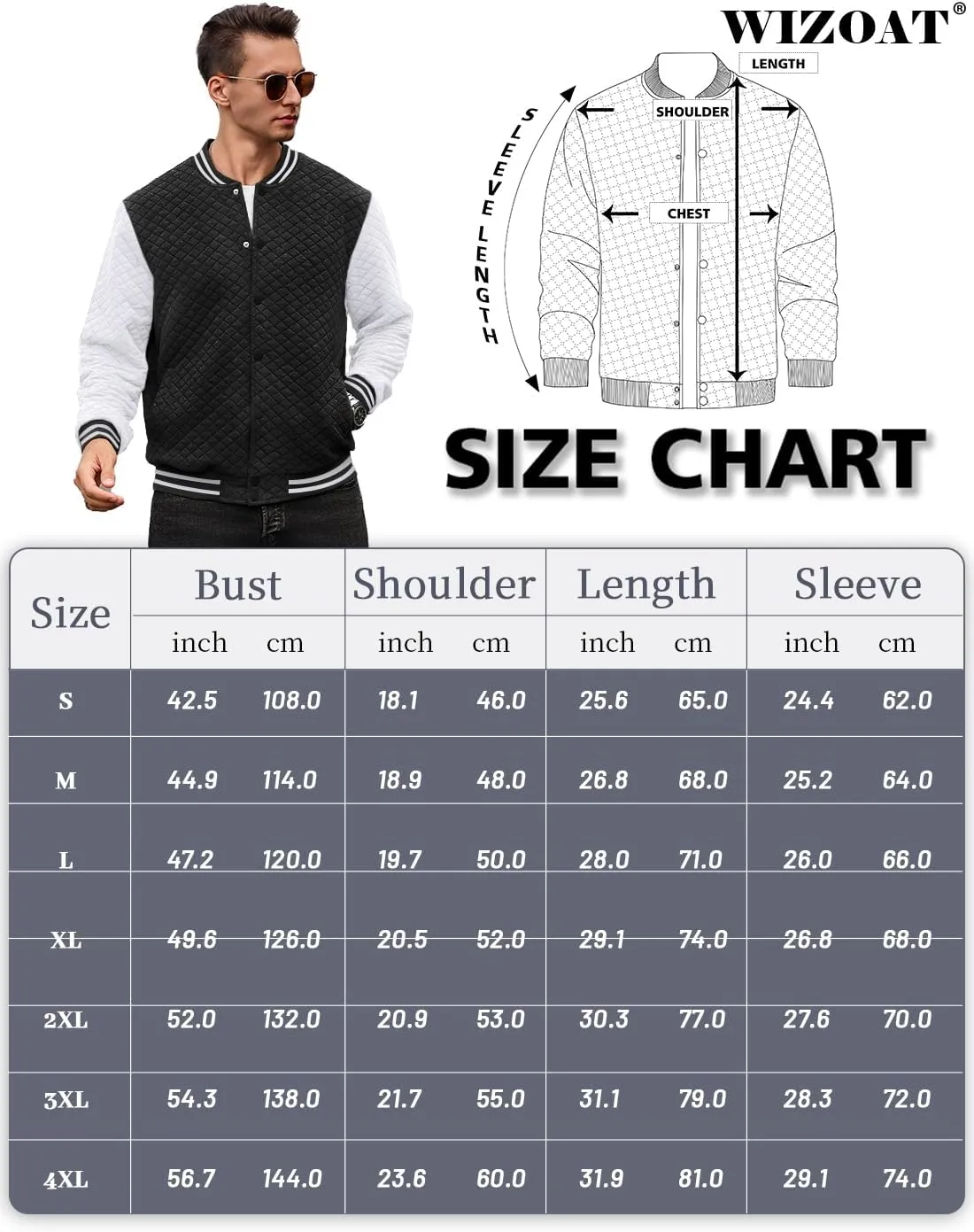 Mens Varsity Jacket Lightweight Jacket Causal Waffle Letterman Bomber Jackets