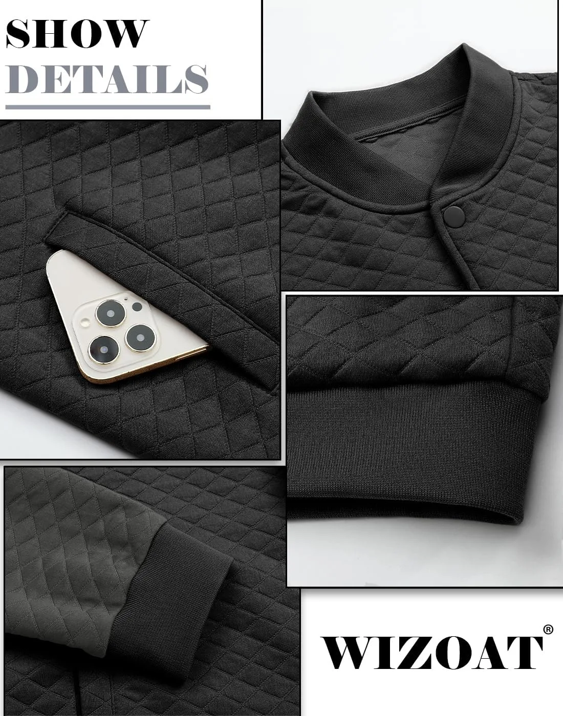 Mens Varsity Jacket Lightweight Jacket Causal Waffle Letterman Bomber Jackets