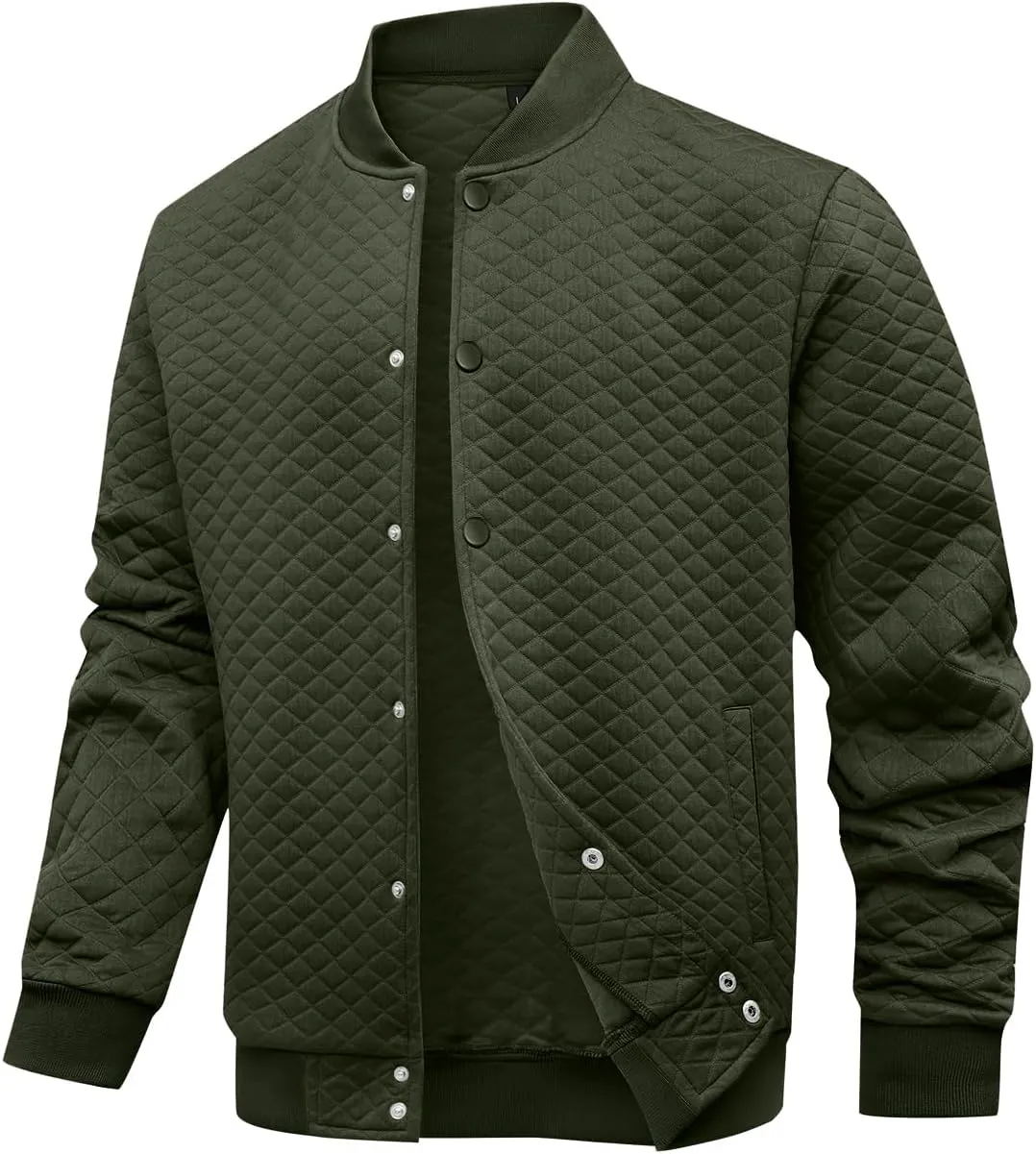 Mens Varsity Jacket Lightweight Jacket Causal Waffle Letterman Bomber Jackets