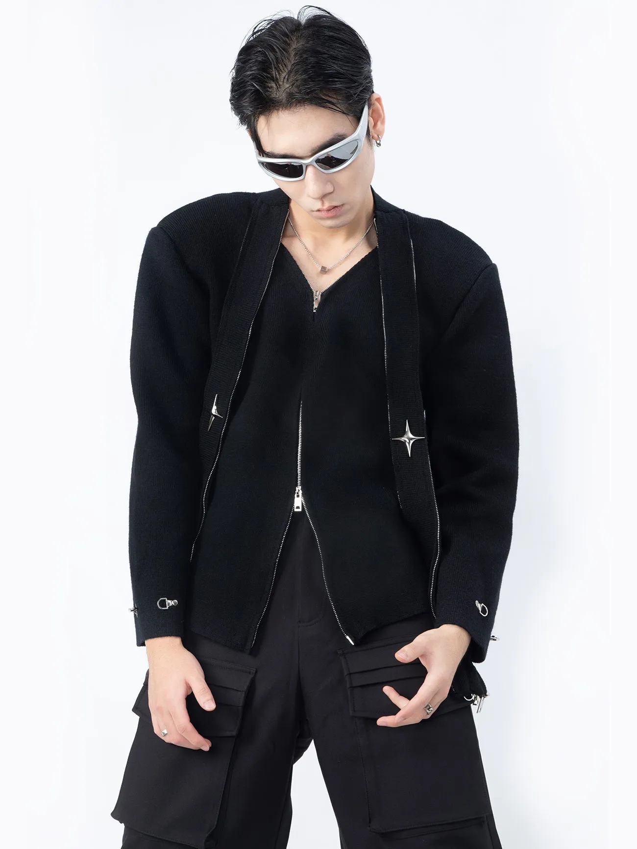Men's Zip Cardigans P1O0001