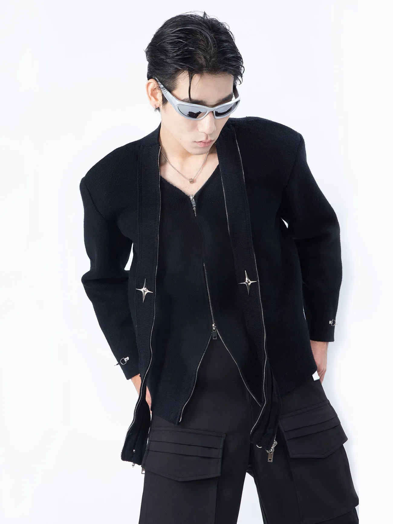 Men's Zip Cardigans P1O0001